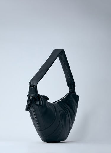 Lemaire Large Croissant Shoulder Bag Black lem0360007
