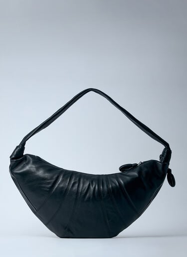 Lemaire Large Croissant Shoulder Bag Black lem0360007