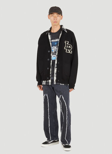 LR Damaged Cardigan Liberaiders LR Damaged Cardigan Black lib0151012