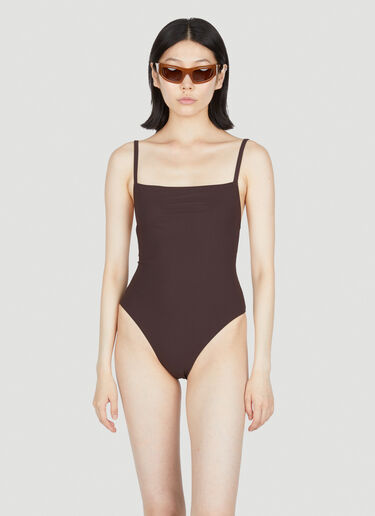 Square-Neck One Piece Swimsuit Lido Square-Neck One Piece Swimsuit Brown lid0253002