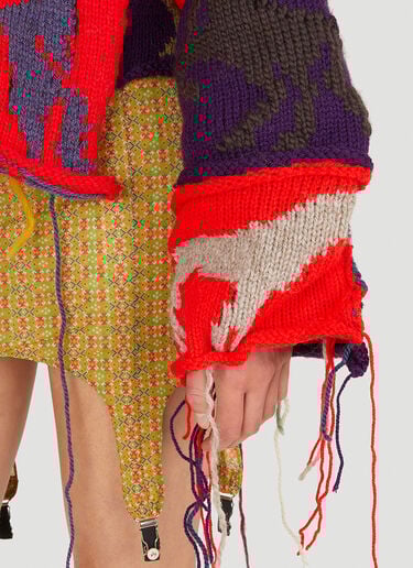 Pony Patchwork Knit Sweater LOUISE LYNGH BJERREGAARD Pony Patchwork Knit Sweater Multicolour llb0250001