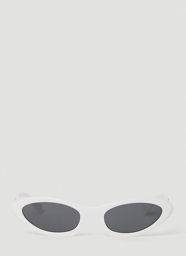 Oval Sunglasses Miu Miu Oval Sunglasses White lmu0253010