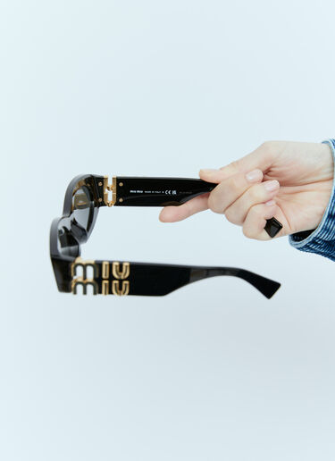 Oval Sunglasses Miu Miu Oval Sunglasses Black lmu0255004