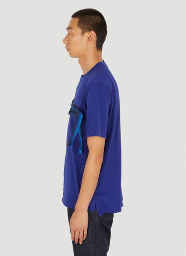 비대칭 로고 T-셔츠 Lanvin 비대칭 로고 T-셔츠 Blue lnv0150008