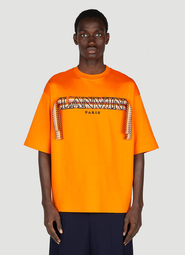Lanvin Curb 饰带 T 恤 橙色 lnv0152009