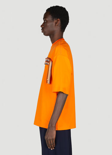 Lanvin Curb 饰带 T 恤 橙色 lnv0152009