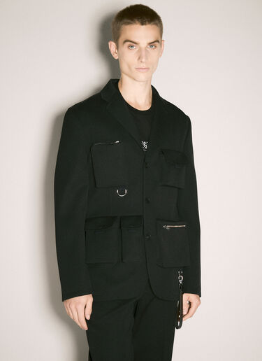 Lanvin Multi-Pocket Wool Jacket Black lnv0158001