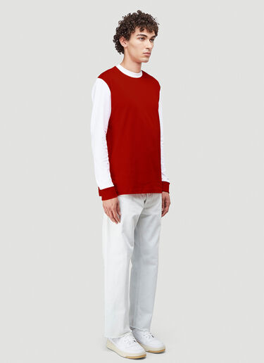 Lack of Guidance X Eighteen86 Charlie Long-Sleeved T-Shirt Red log0110007