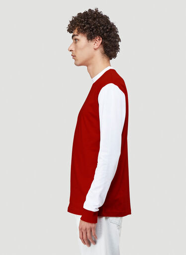 Lack of Guidance X Eighteen86 Charlie Long-Sleeved T-Shirt Red log0110007