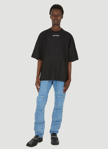 ロゴプリント グラフィックTシャツ Lourdes ロゴプリント グラフィックTシャツ ブラック lou0149006