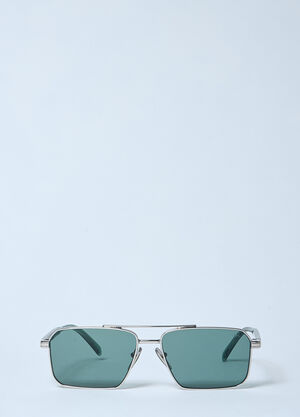 Prada A57S Aviator Sunglasses Green lpr0157004
