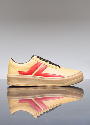 Lanvin x Future Cash Leather Sneakers Yellow lvf0157011