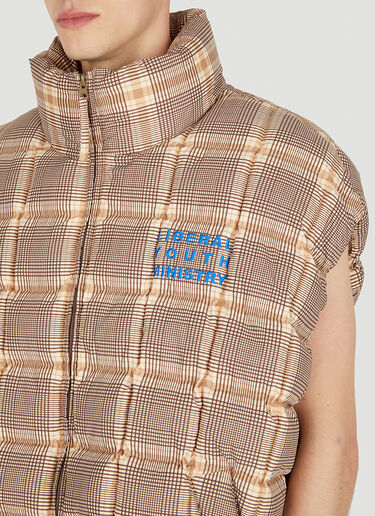 Dream Center Sleeveless Puffer Jacket Liberal Youth Ministry Dream Center Sleeveless Puffer Jacket Beige lym0150007