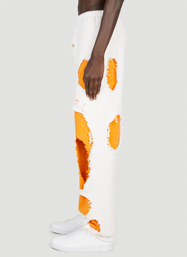 Distressed Track Pants Liberal Youth Ministry Distressed Track Pants White lym0152002