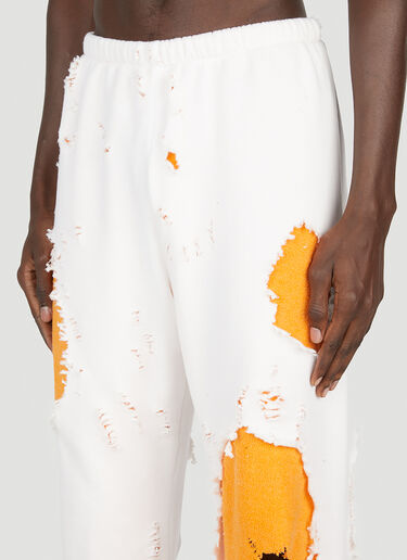 Distressed Track Pants Liberal Youth Ministry Distressed Track Pants White lym0152002