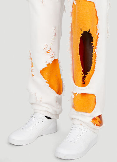 Distressed Track Pants Liberal Youth Ministry Distressed Track Pants White lym0152002