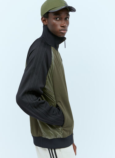 Moncler x adidas Originals 로고 아플리케 집업 카디건 올리브 mad0154008