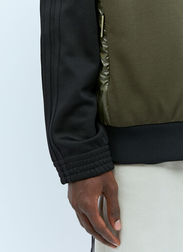 Moncler x adidas Originals 로고 아플리케 집업 카디건 올리브 mad0154008