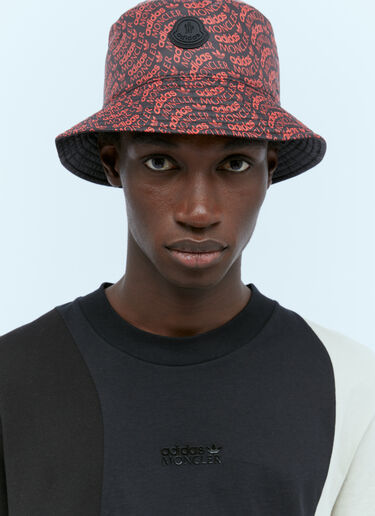 Logo Print Bucket Hat Moncler x adidas Originals Logo Print Bucket Hat Black mad0354011