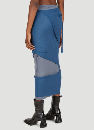 Panelled Mid Length Skirt Mainline:RUS/Fr.CA/DE Panelled Mid Length Skirt Blue mai0249002