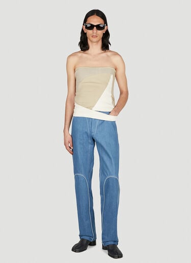 Mainline:RUS/Fr.CA/DE Contrast Piping Jeans Blue mai0352001