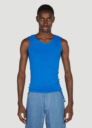 Mainline:RUS/Fr.CA/DE Asymmetric Tank Top Blue mai0352004