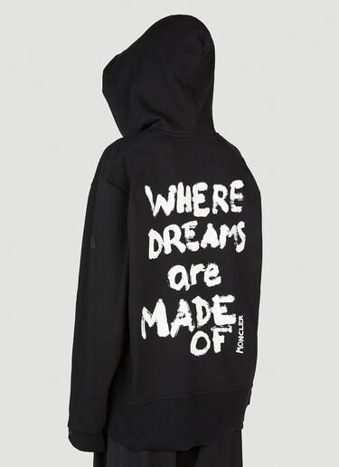 Graphic Print Hooded Sweatshirt Moncler x Alicia Keys Graphic Print Hooded Sweatshirt Black mak0251012