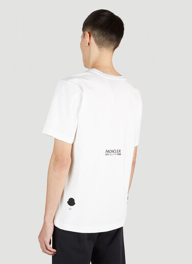 6 Moncler 1017 ALYX SM 로고 프린트 티셔츠 화이트 mal0351002