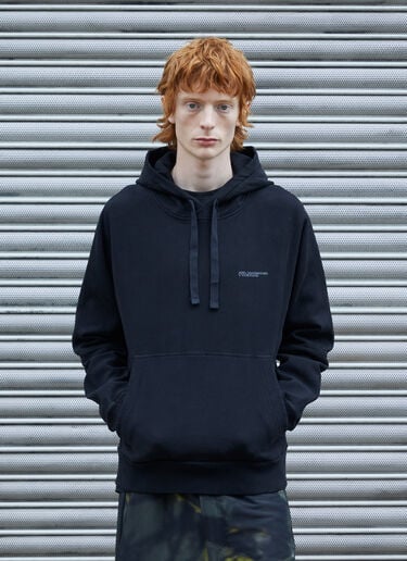 Logo Hooded Sweatshirt Massimo Osti Studio Logo Hooded Sweatshirt Black mao0158036