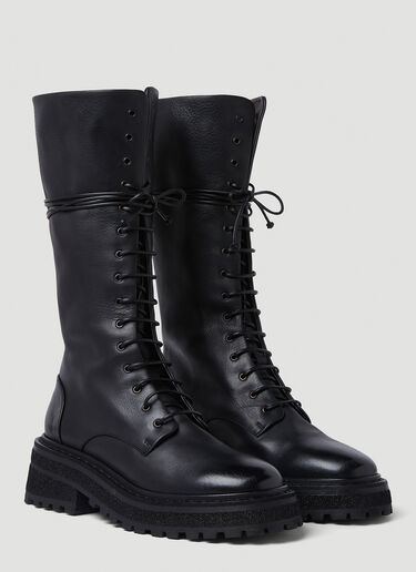 Laced Wagon Boots Marsèll Laced Wagon Boots Black mar0250008