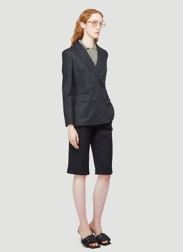Max Mara Double-Breasted Blazer Grey max0242037