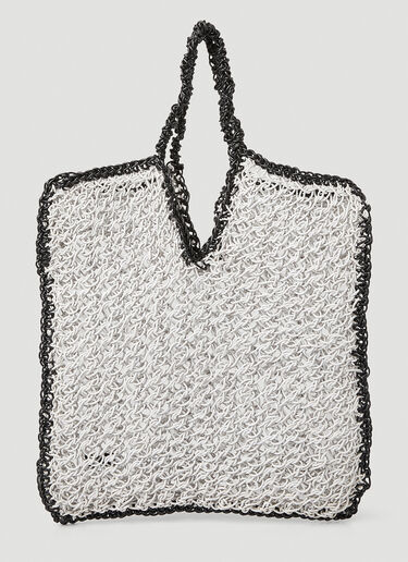 Fillet Woven Tote Bag Max Mara Fillet Woven Tote Bag White max0248011