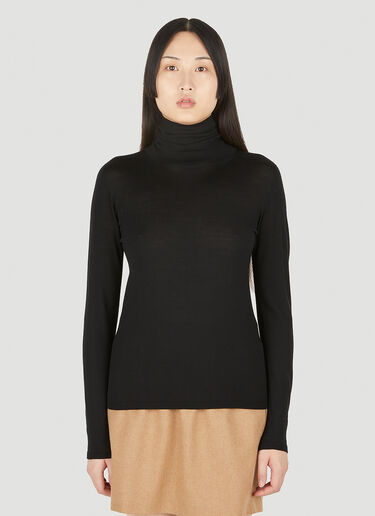 Max Mara 살루토 롤넥 스웨터 블랙 max0250017