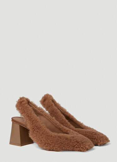 Clarec Teddy Slingback Heels Max Mara Clarec Teddy Slingback Heels Camel max0250048