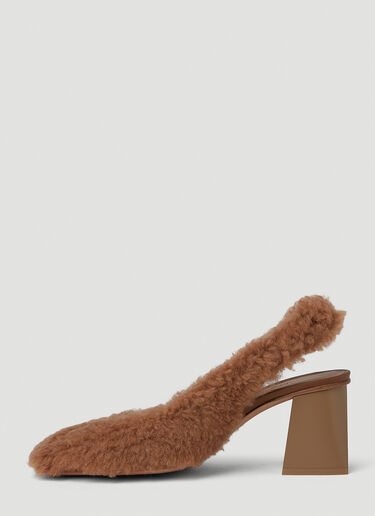 Max Mara 클라렉 테디 슬링백 힐 카멜 max0250048