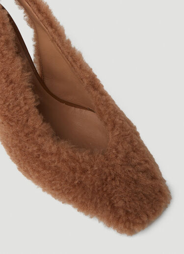 Max Mara 클라렉 테디 슬링백 힐 카멜 max0250048