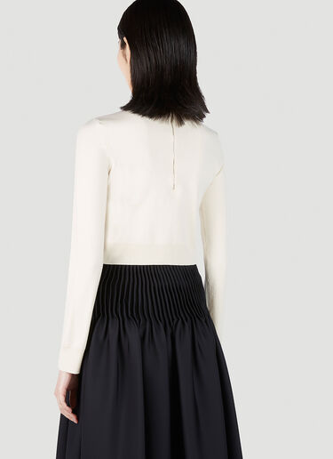 Balbo High Neck Knit Top Max Mara Balbo High Neck Knit Top White max0251013