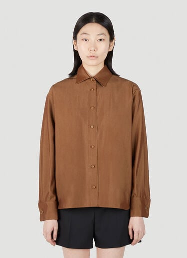 Zuai Button Down Shirt Max Mara Zuai Button Down Shirt Brown max0251022