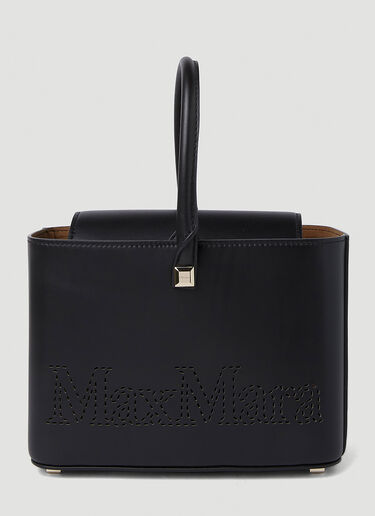 천공된 로고 쇼핑 핸드백 Max Mara 천공된 로고 쇼핑 핸드백 블랙 max0251029