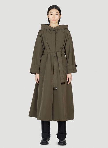 Max Mara 벨티드 트렌치 코트 Khaki max0251040