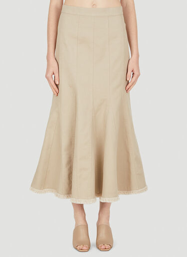 Max Mara 아치아요 로 헴 스커트 베이지 max0252008