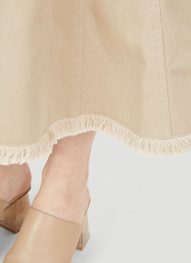 Max Mara 아치아요 로 헴 스커트 베이지 max0252008