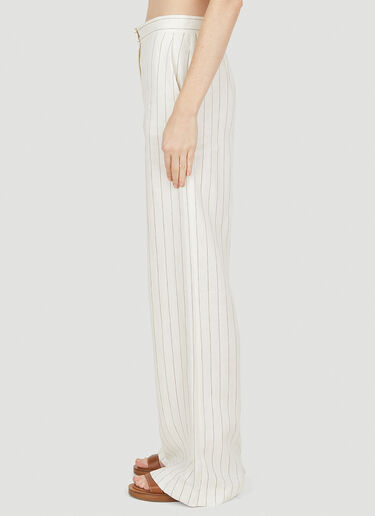 Max Mara 포폴리 스트라이프 팬츠 화이트 max0252019