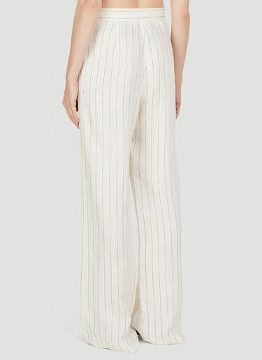 Max Mara 포폴리 스트라이프 팬츠 화이트 max0252019