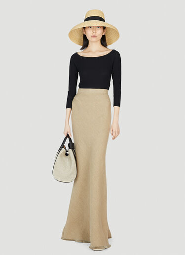 Max Mara 가비아 맥시 스커트 베이지 max0252049