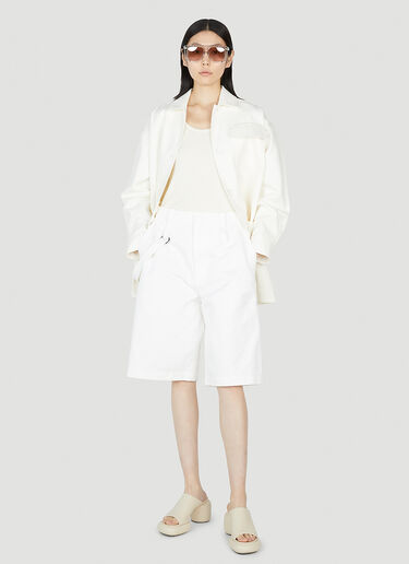Max Mara 래그타임 셔츠 재킷 화이트 max0252051