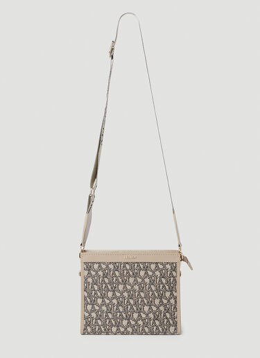 Max Mara Jacquard Logo Shoulder Bag Beige max0252073