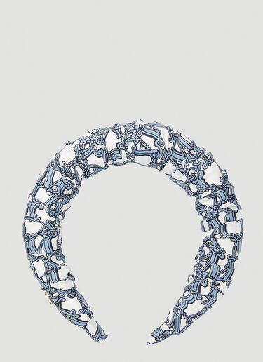 Logo Print Headband Max Mara Logo Print Headband White max0252078