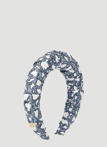 Logo Print Headband Max Mara Logo Print Headband White max0252078