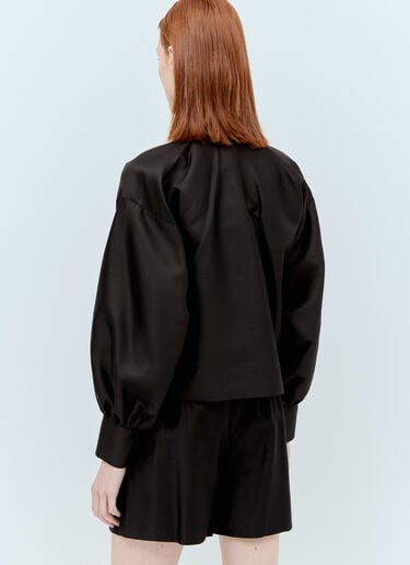 Shantung Silk And Cotton Shirt Max Mara Shantung Silk And Cotton Shirt Black max0255004